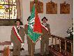 Delegacja las�w pa�stwowych podczas mszy w po�czy�skim ko�ciele