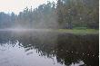Wstaj�ca mg�a na Indian Lake. Wraca� b�dziemy na "wyczucie".