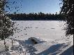 Stycze� 2008r.. Przysta� nad Indian Lake, z kt�rej w roku 2007 "Jani" wyrusza� w poszukiwaniu �lad�w bohater�w z powie�ci Curwooda.