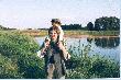 Polowanie na kaczki 2004r: Moja ona Ania i moja crcia Ola  