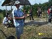 S�oneczko s�dziemu na trapie dawa�o si� nie�le we znaki.Z tym,�e  Romek to twardziel,wytrzyma�.