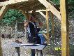 Miros�aw Kurowiak przysposabia si� do strzelania  "blaszaka".