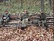 Od lewej Marian i tato z c�r�, to juz oczekiwanie na koleg�w i dzika strzelonego w poprzedim miocie..