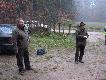 Prezes Ko�a wsp�lnie z prowadz�cym polowanie podczas odprawy my�liwych