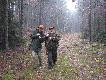 Mariusz i J�drek ci�gn� wyimaginowanego dzika. No co�, licz� si� dobre humory ;-)