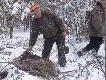 Prezes naszego ko�a przy strzelonym ody�czyku