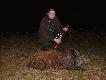 Warchlak kt�rego pozyska�em podczas nocnego podchodu w dniu 14.12.08. M�j pierwszy warchlak w tym sezonie .waga 25 kg