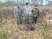 Micha� i jego pierwszy dzik