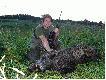 Taki ma�y prezent od �w. Huberta. Podch�d trwa� 10 minut, z oko�o 350 metr�w da� si� podej�� na 70. Po komorowym pad� w ogniu. 