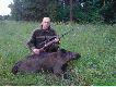 Przelatek 45 kg pozyskany w m. Kalbornia. Amunicja z pociskiem Sierra 11,7g kal.308W w�asna elaboracja.12-06-2009