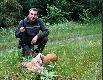 Szcz�liwy �owca przy swojej zdobyczy.  Darz B�r!