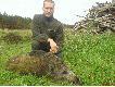 warchlak strzelony 30.10.2009. Waga 24 kg. Strzelony na polu po kukurydzy. Dzik�w mn�stwo, a w odstrzale pustki i ju� przed 22 musia�em opu�ci� dziczarnie