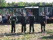Organizatorzy dzisiejszych zawod�w.Od lewej:Kierownik strzelnicy,Prezes OR�,�owczy Okr�gowy oraz S�dzia G��wny.