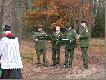 W ceremonii uczestniczy�a grupa sygnalist�w z Technikum Le�nego w Goraju