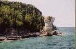 Jedna z doniczek na Flowerpot Island.