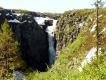Zdjcie 41. Njupeskar, najwyszy wodospad Szwecji. Niepozorny przy kilkudziesiciu najwyszych wodospadach Norwegii..