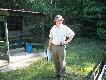 Czujne oko s�dziego na osi dzika wygl�da nast�pnych uczestnik�w spotkania.