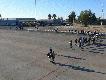 Spacer po p�ycie lotniska. +7 st. C