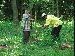Tomek ze Stasiem kopi� do�y pod s�upy.