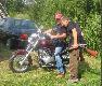 Piotr J�wiak poza strzelectwem lubi te� czasami poje�dzi� na motorze.